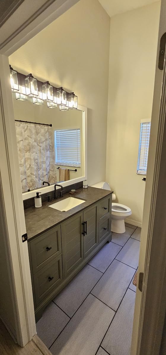 Vanity Art 72 Inch Bathroom Vanity with Double Sink, Vintage Green customer photo 1