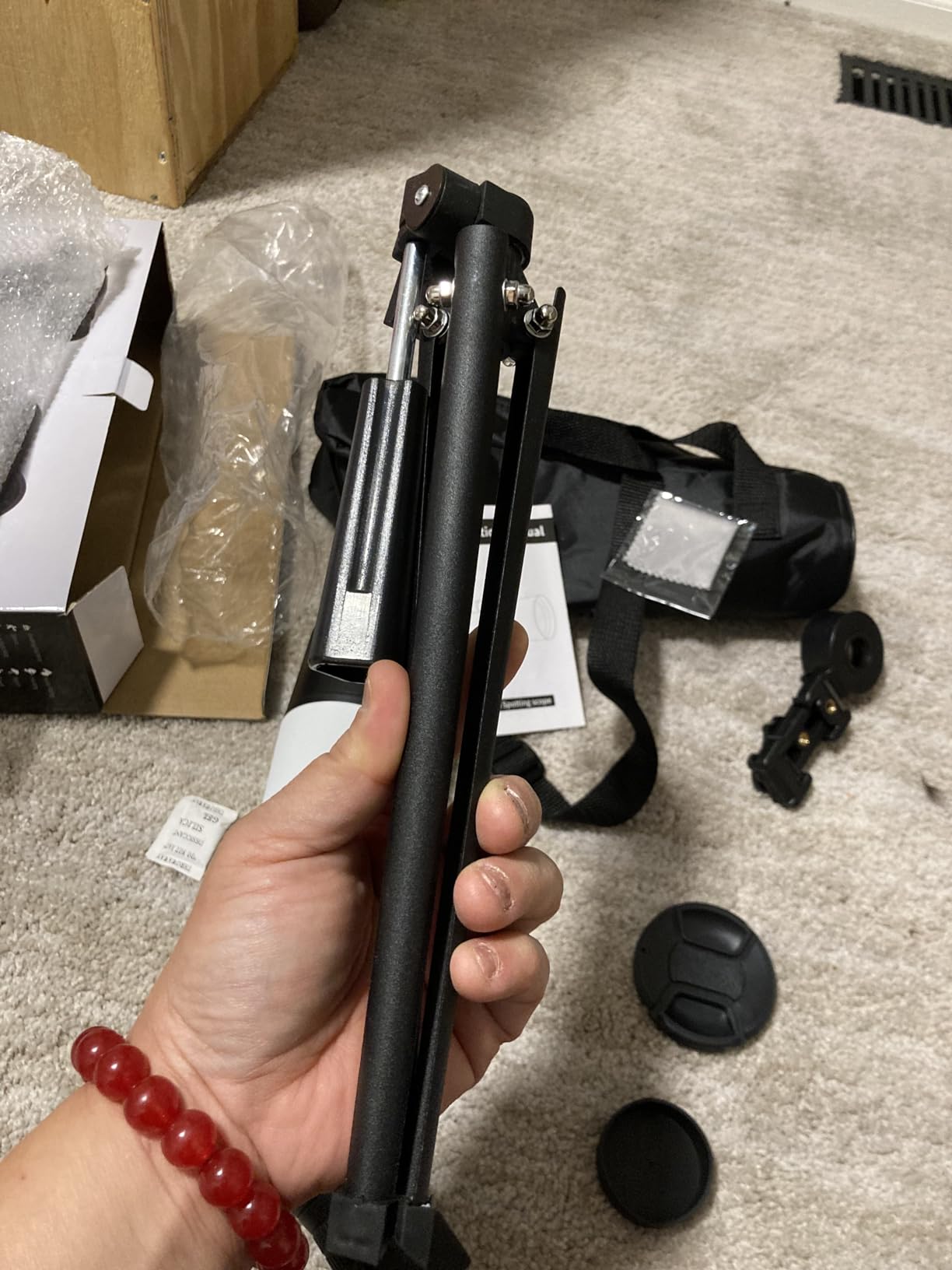 25-75 X 60 Spotting Scope with Tripod Phone Adapter Monocular Telescope Spotting Scopes for Target Shooting Hunting Bird Watching Black customer photo 2