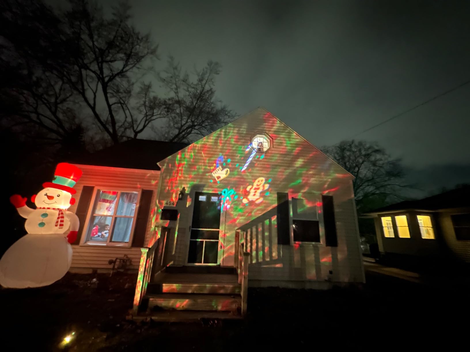 COOLWUFAN Halloween Christmas Projector Lights Outdoor 10 HD Holiday Slides customer photo 2