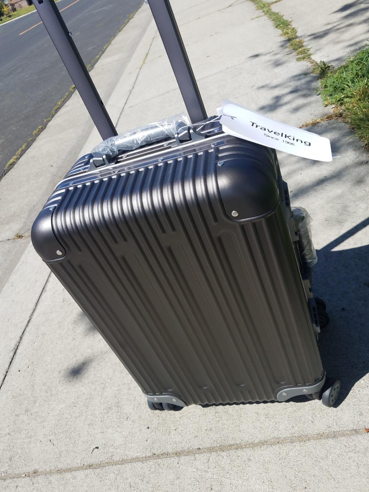 TRAVELKING All Aluminum Luggage Carry On Spinner Hard Shell Suitcase Lightweight Metal Suitcases 20“ & 28 Inch Luggage Set customer photo 2