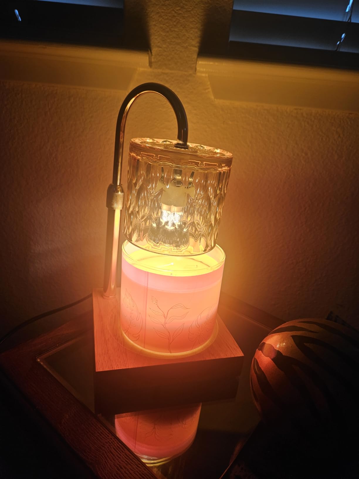 Candle Warmer Lamp with 3 Bulbs, Adjustable Height Dimmable Candle Warmer with Timer, Candle Lamp with Charming Gift Box Ribbon,Birthday Gifts for Women Mom, House Warming Gifts New Home Decor customer photo 1