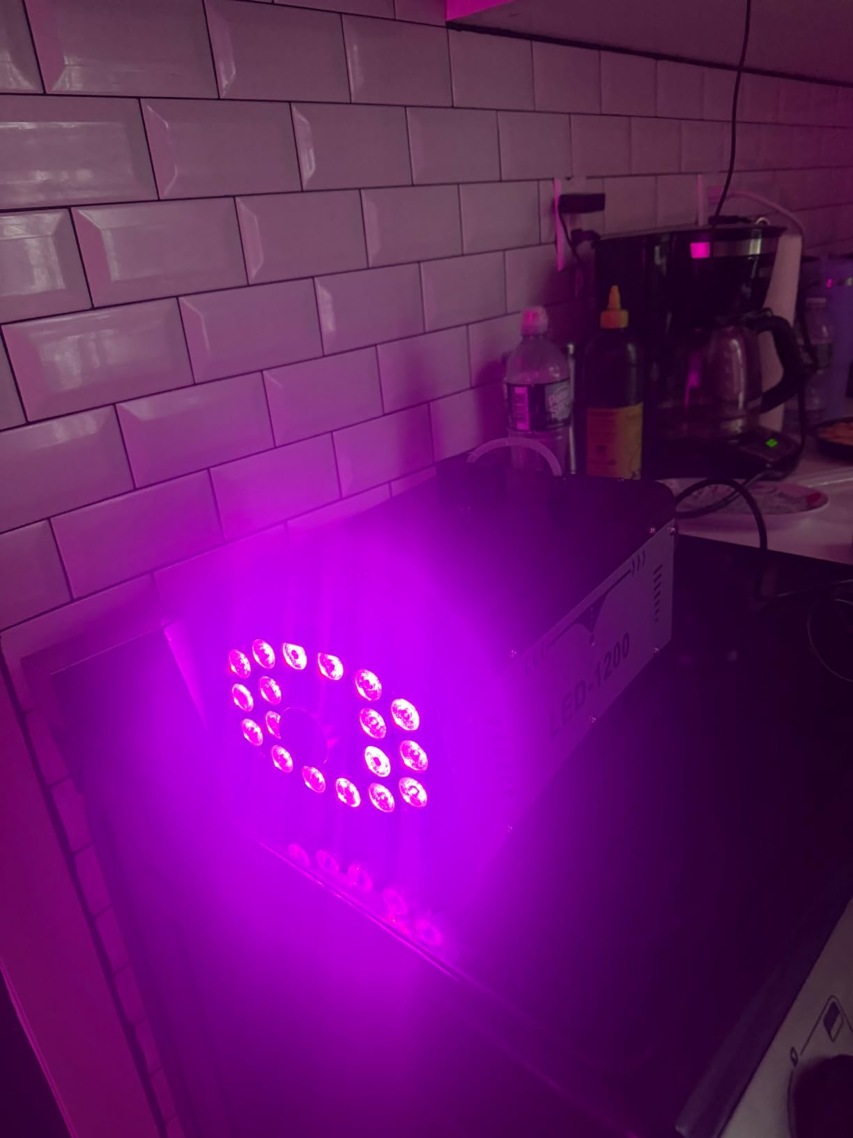 1200W Fog Machine Halloween Outdoor, 18 Lights 6000 CFM Smoke Machine Fog | Indoor Fog Machine with Remote for Wedding Party DJ Disco customer photo 1