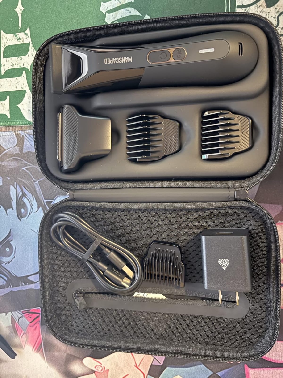 MANSCAPED® The Lawn Mower® 5.0 Ultra Groin & Body Hair Trimmer – Dual-Head SkinSafe® Trimmer & Foil Blades, Waterproof Wet/Dry Groomer, USB-C Rechargeable with Travel Case, Men’s Ball Shaver, Black customer photo 1