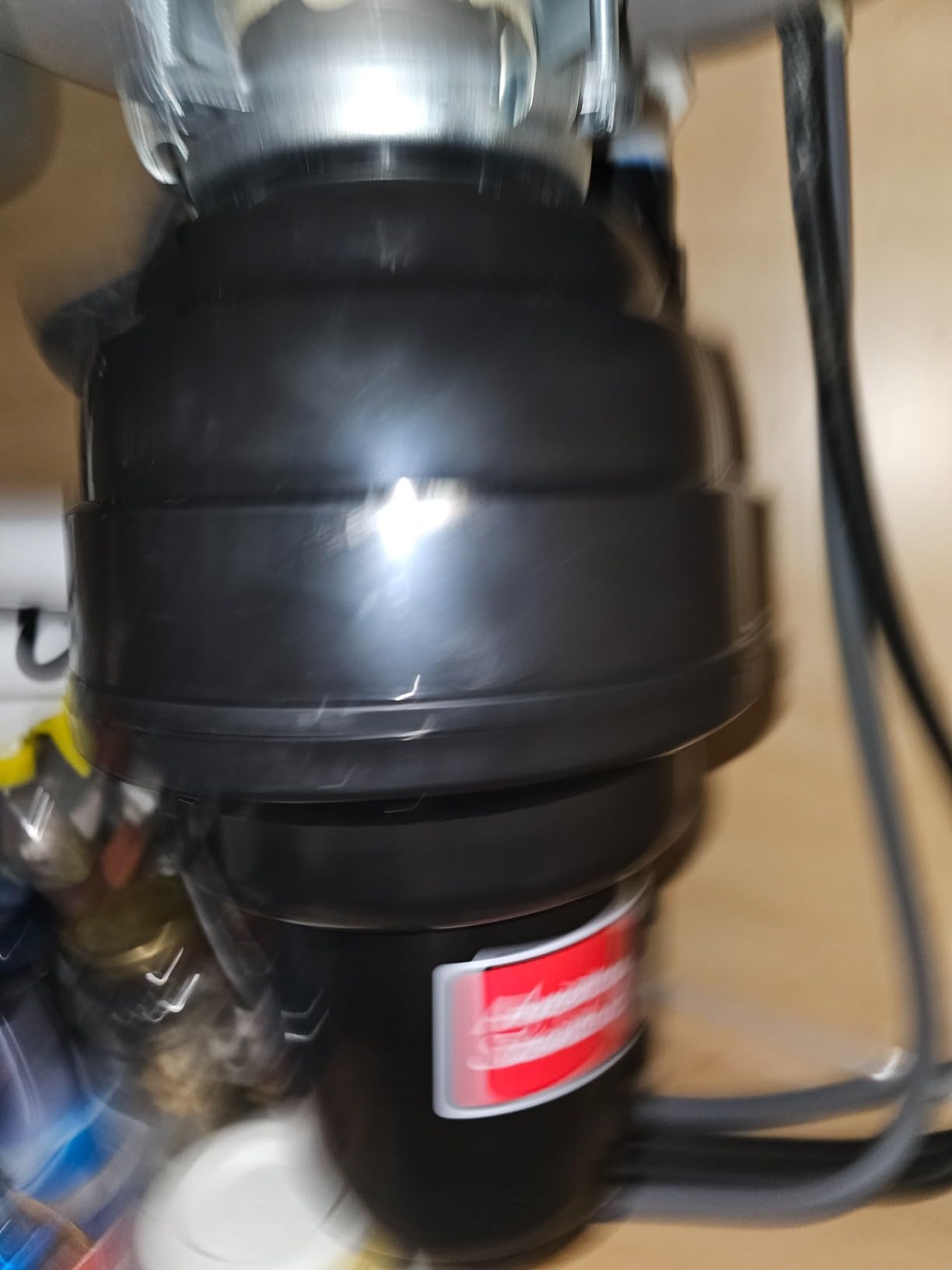 American Standard 10-US-AS-12 Garbage Disposal Anti-Jam Stainless Steel Food Waste Grinding System, Heavy Duty, 1.25 HP, Black customer photo 1