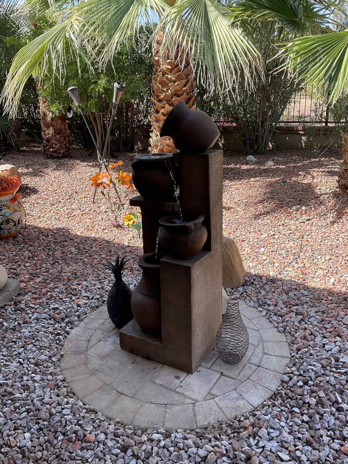 Bumilgar Tall Outdoor Water Fountain 51.4 in Waterfall 5-Bowl customer photo 1