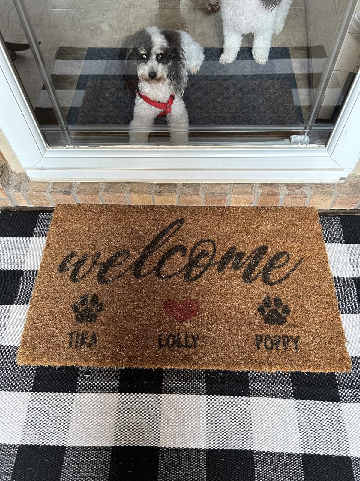 Personalized Door Mat, Custom Coir Doormat with Family Name - 5 Designs, 3 Sizes - Housewarming Gifts, Wedding Gifts for Couple, Front Door Mat for Outdoor Decor, Anti-Slip Backing customer photo 1