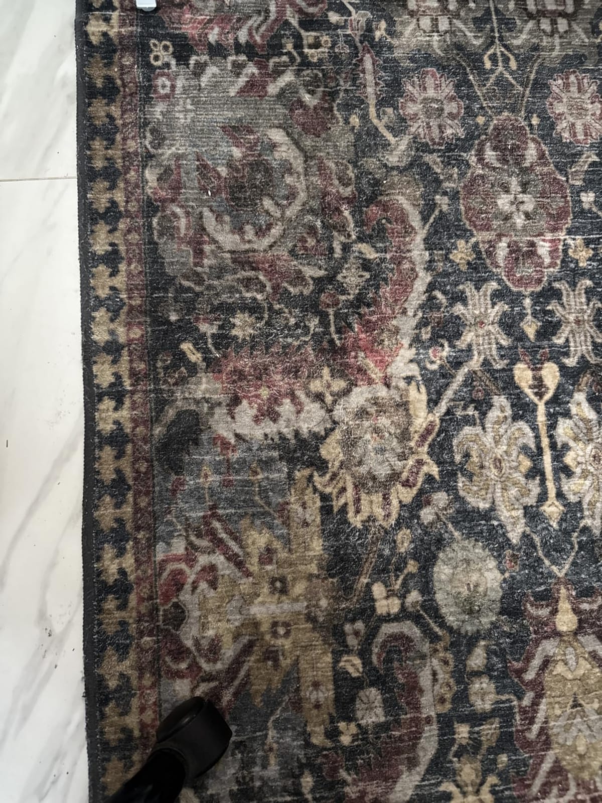 RUGSURE Washable Area Rugs - Perfect for Living Room, Bedroom, Kids Room, Nursery - Stain & Water Resistant Non-Slip, Pet & Child Friendly, Vintage Tribal Area Rugs (Rust, 8' x 10') customer photo 2