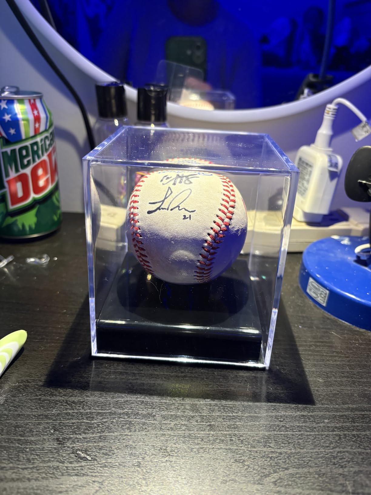 Acrylic Baseball Display Case UV Protected Clear Holder customer photo 2