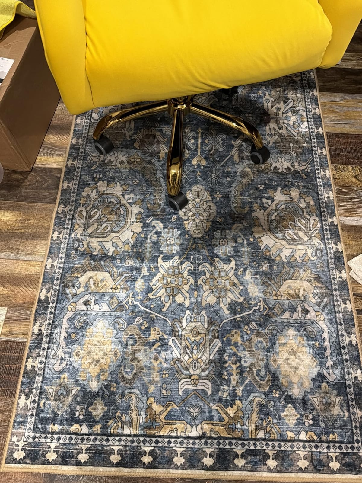 RUGSURE Washable Area Rugs - Perfect for Living Room, Bedroom, Kids Room, Nursery - Stain & Water Resistant Non-Slip, Pet & Child Friendly, Vintage Tribal Area Rugs (Green, 5' x 7') customer photo 2