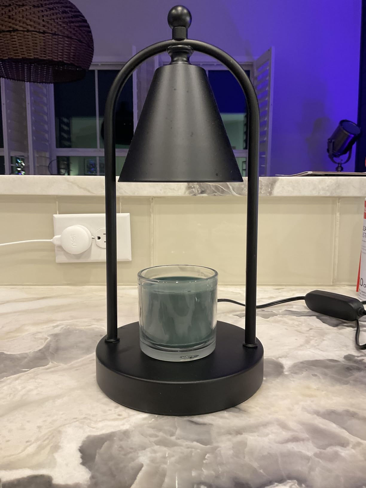 Candle Warmer Lamp with Timer, Electric Black Candle Warming Light for Bedroom, Dimmable Wax Melts Warmer for Home Decor Beside Lamp Gifts for Women (2 Bulbs Included) customer photo 2