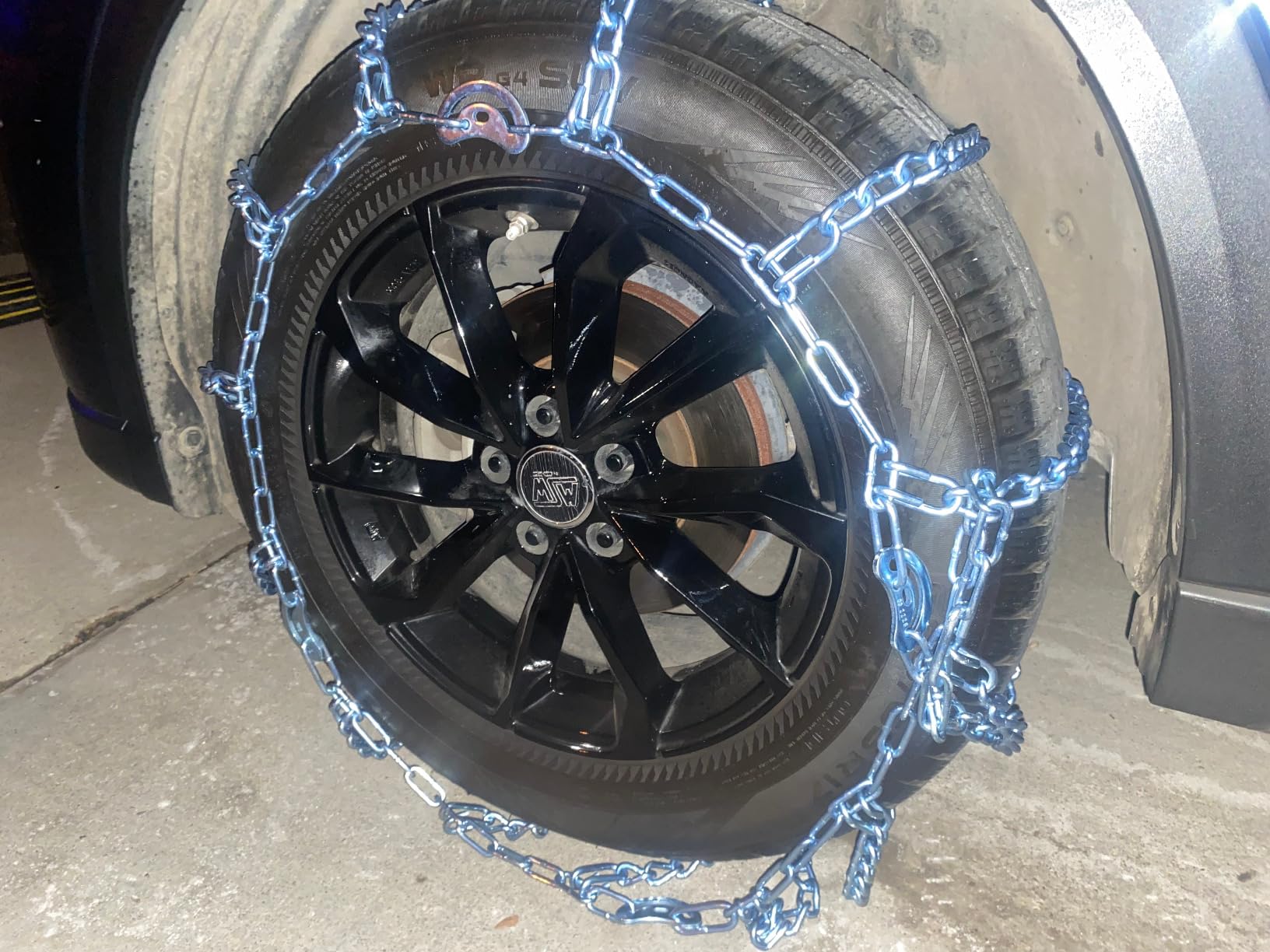 SCITOO QG2228CAM Snow Chains for Passenger Car,Pickup,Trucks,SUV - Set of 2 customer photo 1