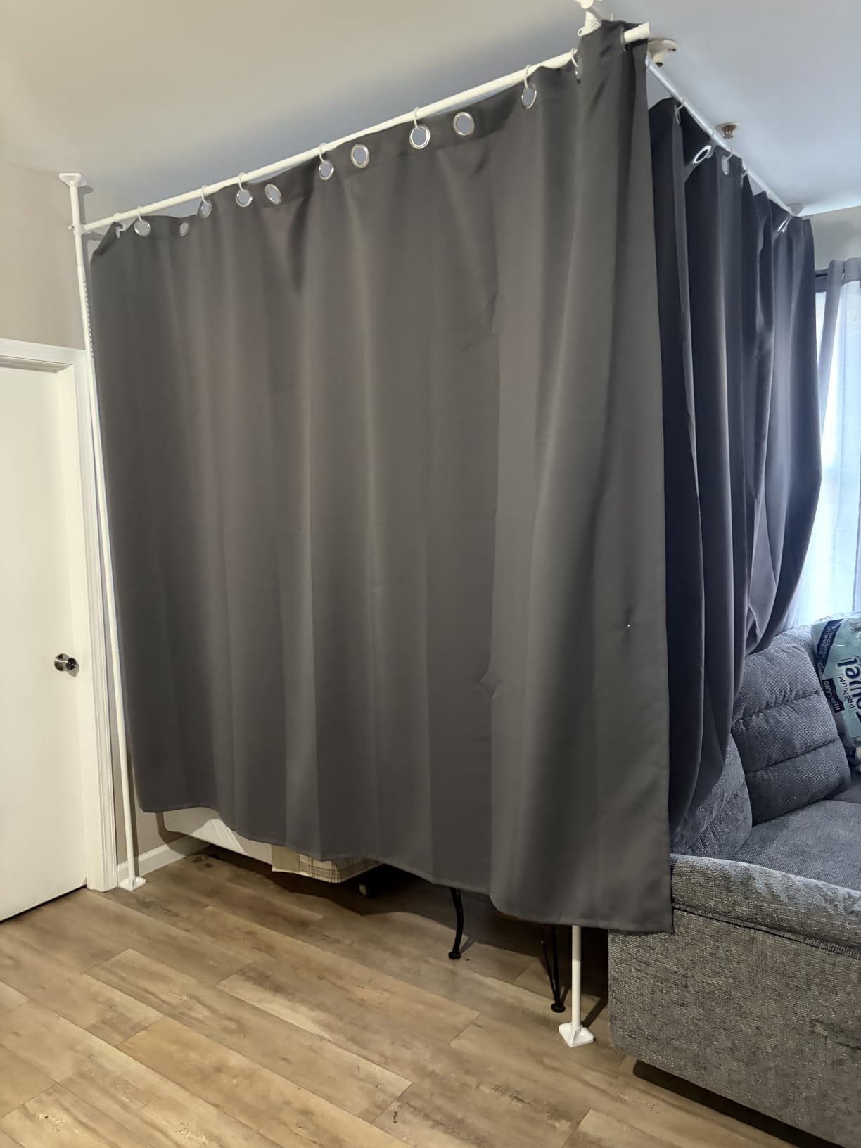 ChrisDowa Room Divider Curtains 84 Inches Long Sliding Door Curtain 1 Panel customer photo 1