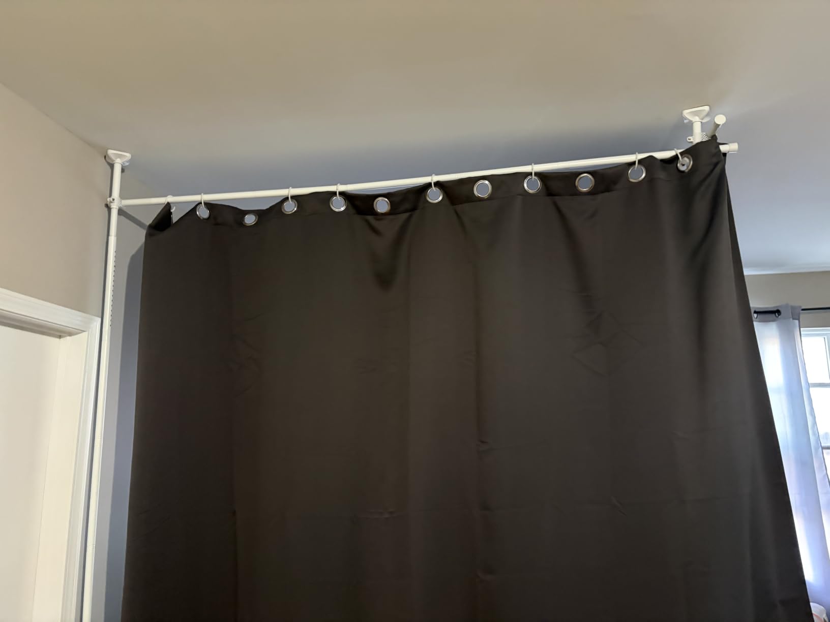 ChrisDowa Room Divider Curtains 84 Inches Long Sliding Door Curtain 1 Panel customer photo 2