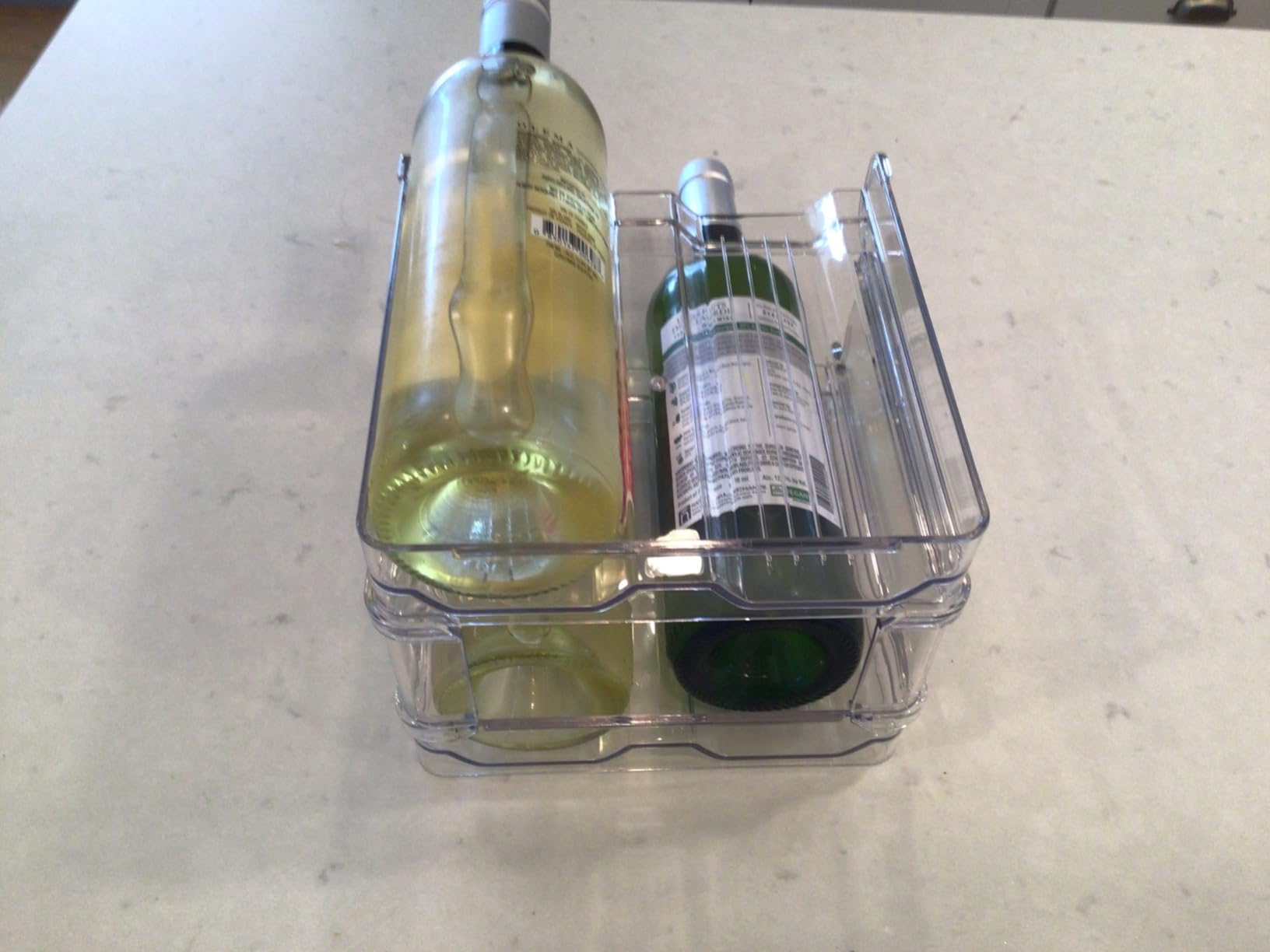 Lifewit Stackable Wine Rack for Cabinet, Plastic Refrigerator Wine Holder customer photo 1