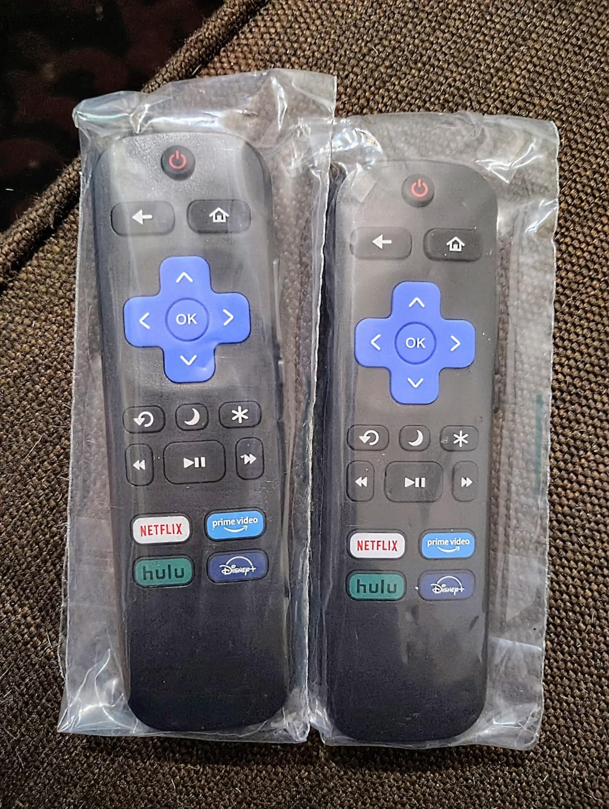 2Pcs Replacement Remote Control Compatible for Roku TV, Universal Remote Fit for Hisense/Onn/TCL/Sharp/Element/Philips/Hitachi/JVC/RCA/Insignia/Sanyo/LG RokuSeries Smart TVs (Not for RokuStick & Box) customer photo 1