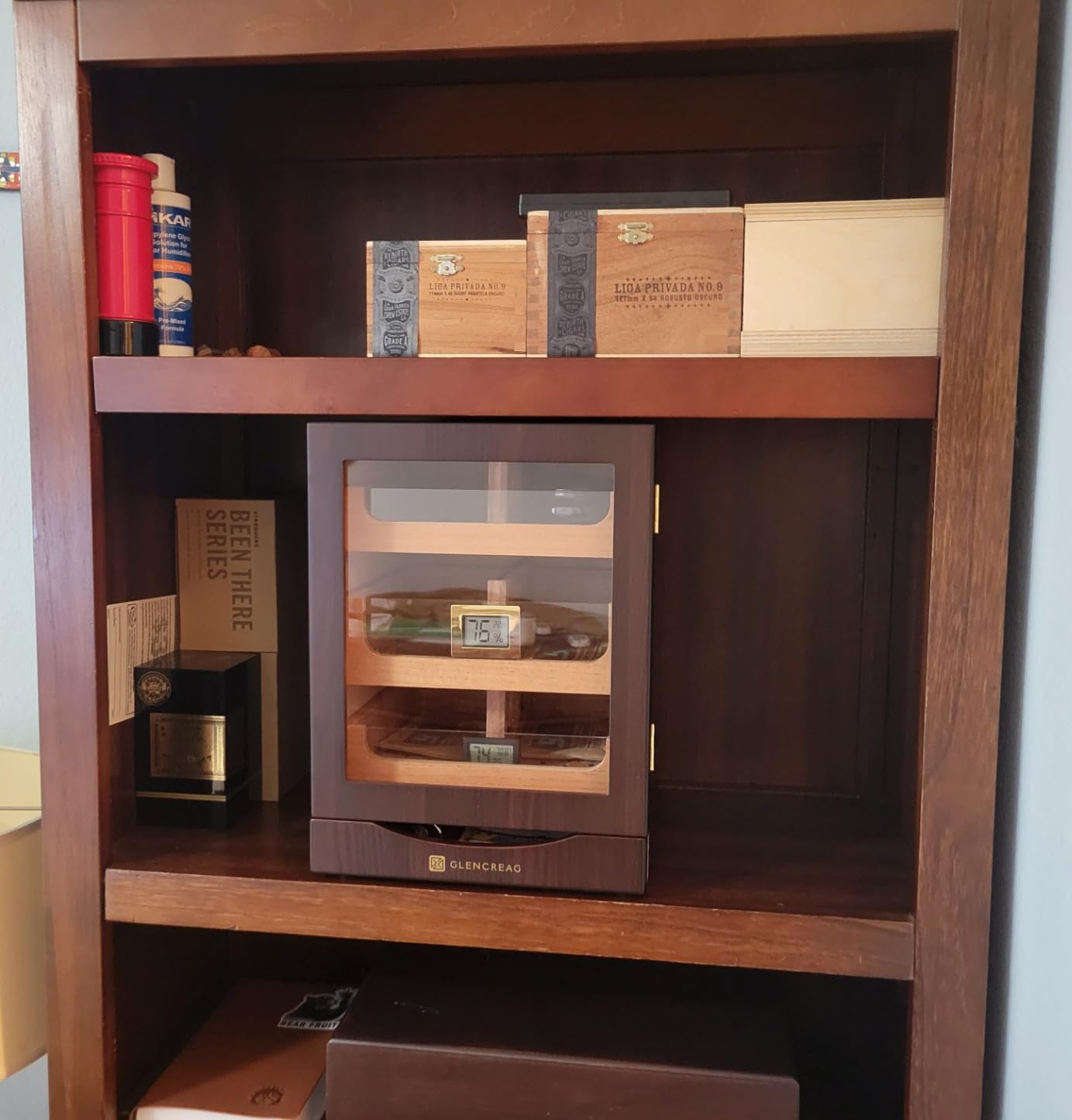 GLENCREAG Cigar Humidor Cabinet for 150 Cigars, Spanish Cedar Lining customer photo 1