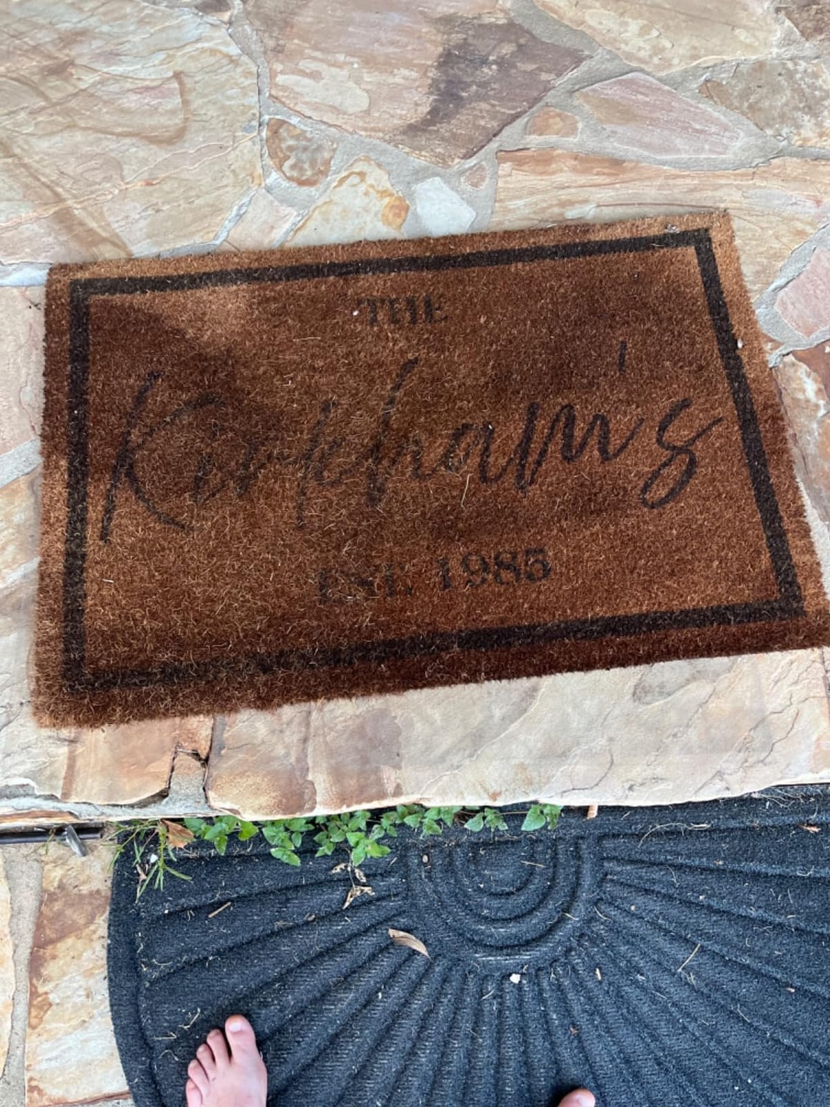 Personalized Door Mat, Monogrammed Doormat I 9 Designs - 3 Sizes I Custom Door Mat for Home Enterance, Ideal Housewarming, Wedding Gifts, Anti-Slip Backing customer photo 1
