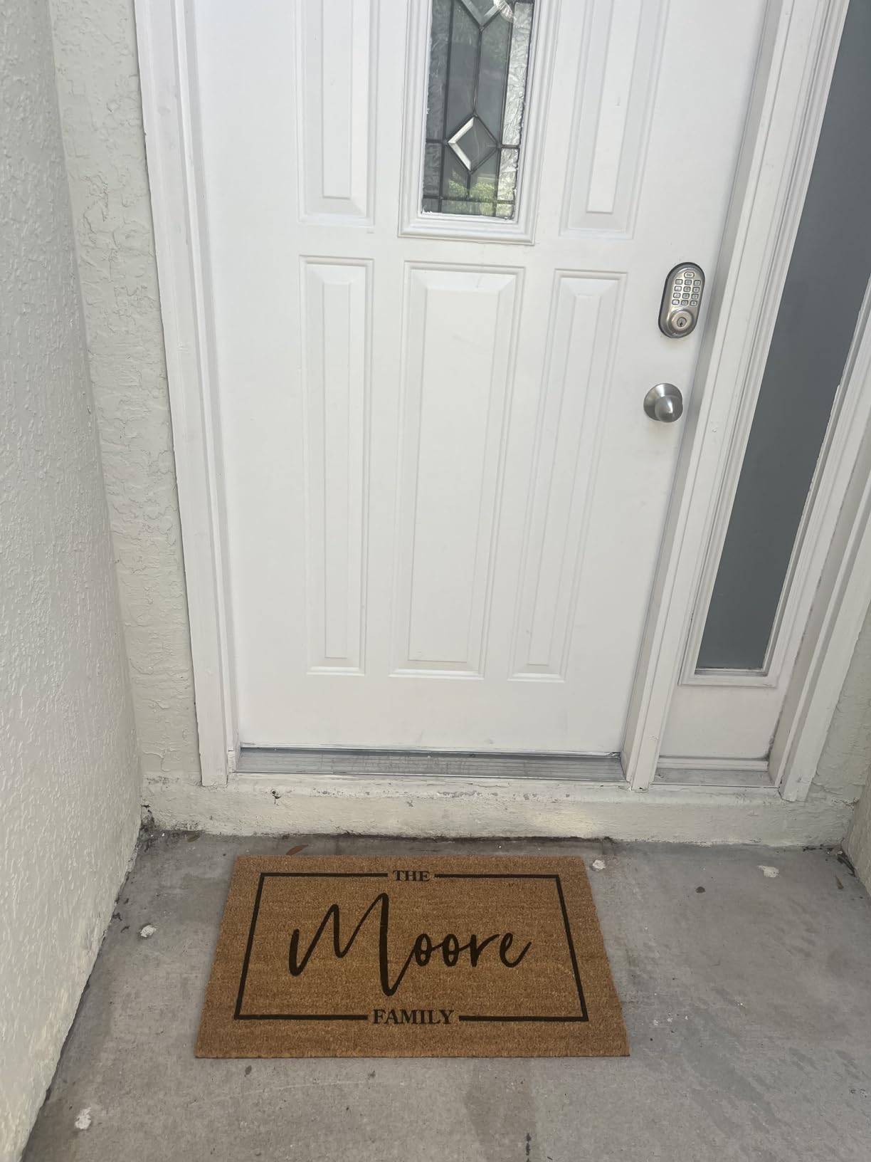 Personalized Door Mat, Monogrammed Doormat I 9 Designs - 3 Sizes I Custom Door Mat for Home Enterance, Ideal Housewarming, Wedding Gifts, Anti-Slip Backing customer photo 2