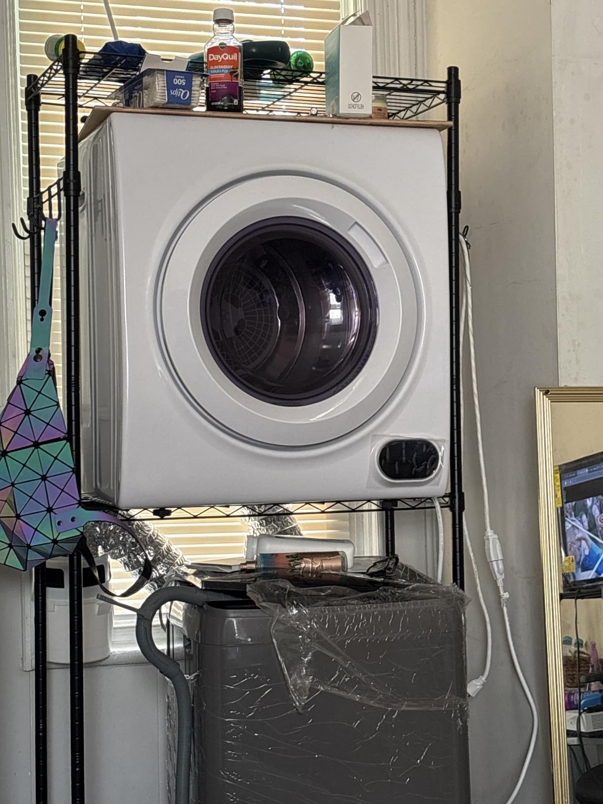 Golpart Laundry Organizer Shelves Over the Washer and Dryer Storage Shelf customer photo 2