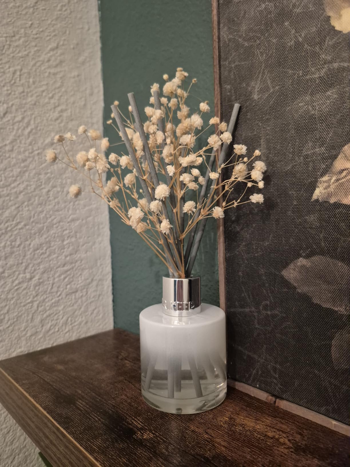 Airkeep Reed Diffuser Set,3.38 fl oz (100 ml) - Clean Linen Oil Diffusers with 8 Reed Sticks,Home Fragrance Reed Diffuser for Bathroom Shelf Decor customer photo 1