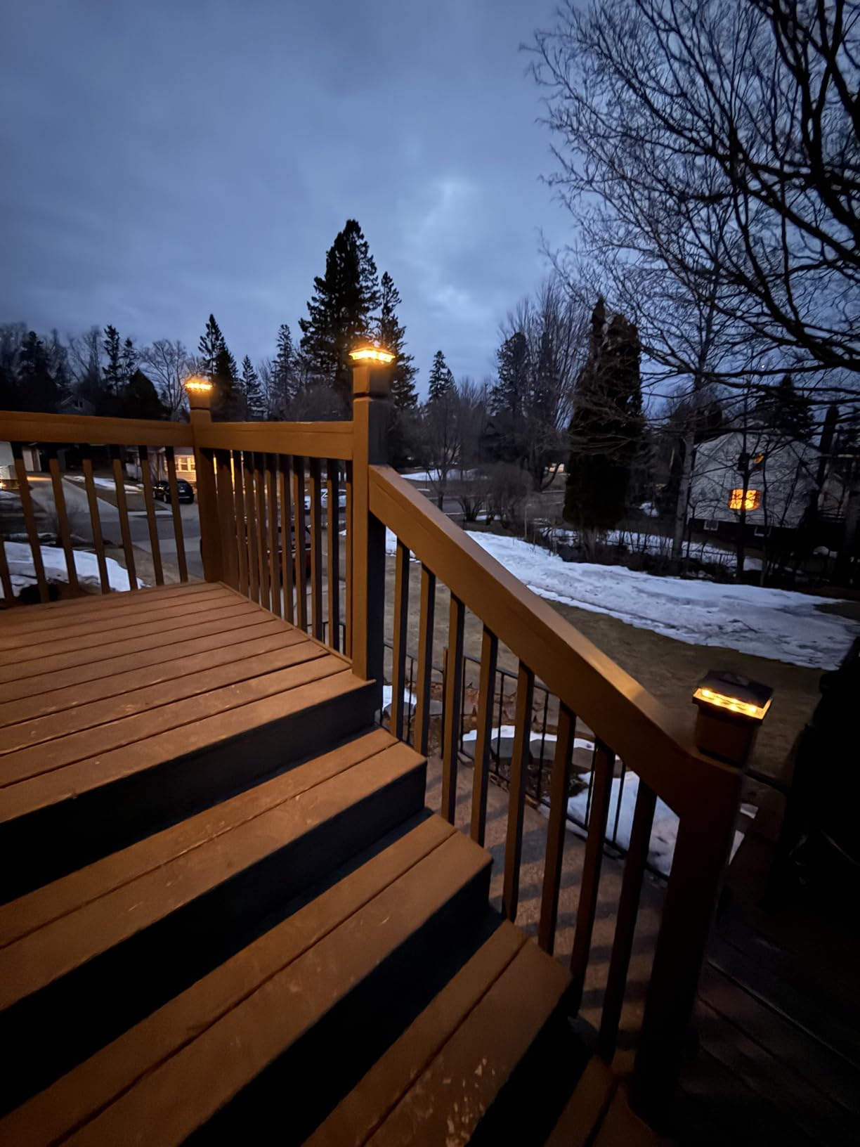 VOLISUN 4x4 Solar Post Cap Lights, 12 Pack Black Waterproof Fence Lights customer photo 1