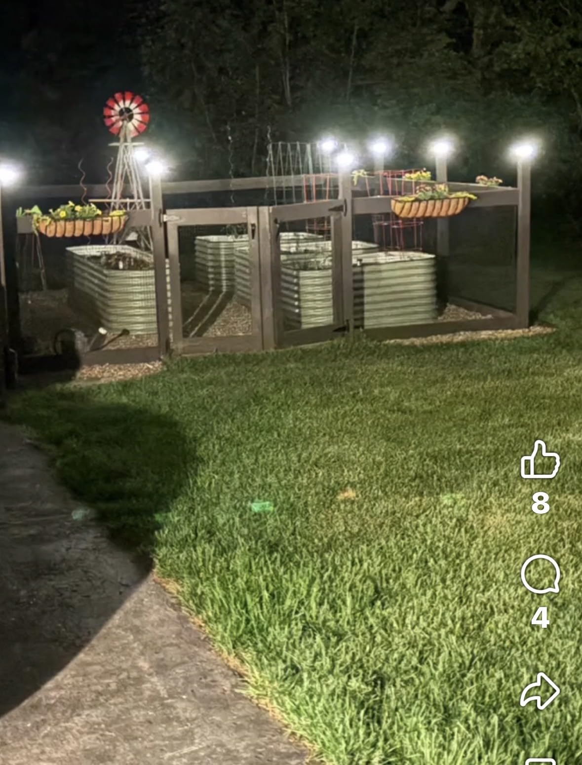 VOLISUN 4x4 Solar Post Cap Lights, 12 Pack Black Waterproof Fence Lights customer photo 2