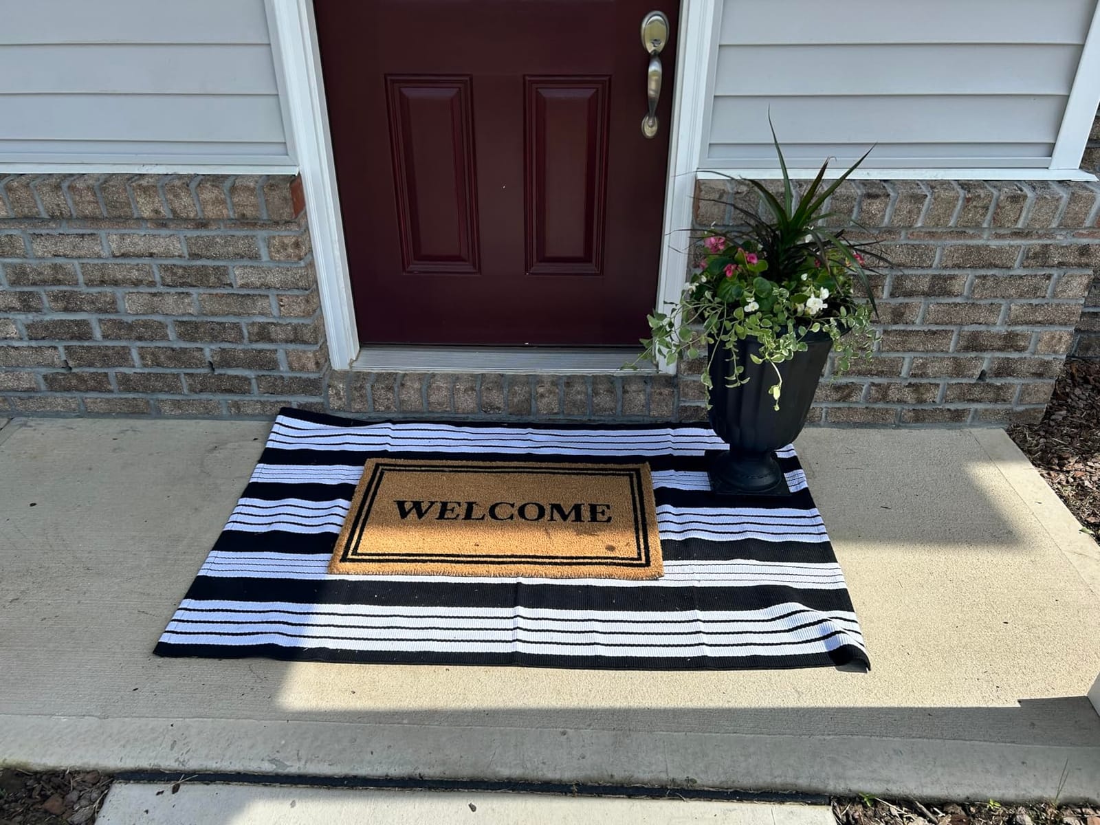 Barnyard Designs Natural Coco Coir Non-Slip Doormat (17x30, Welcome) customer photo 2