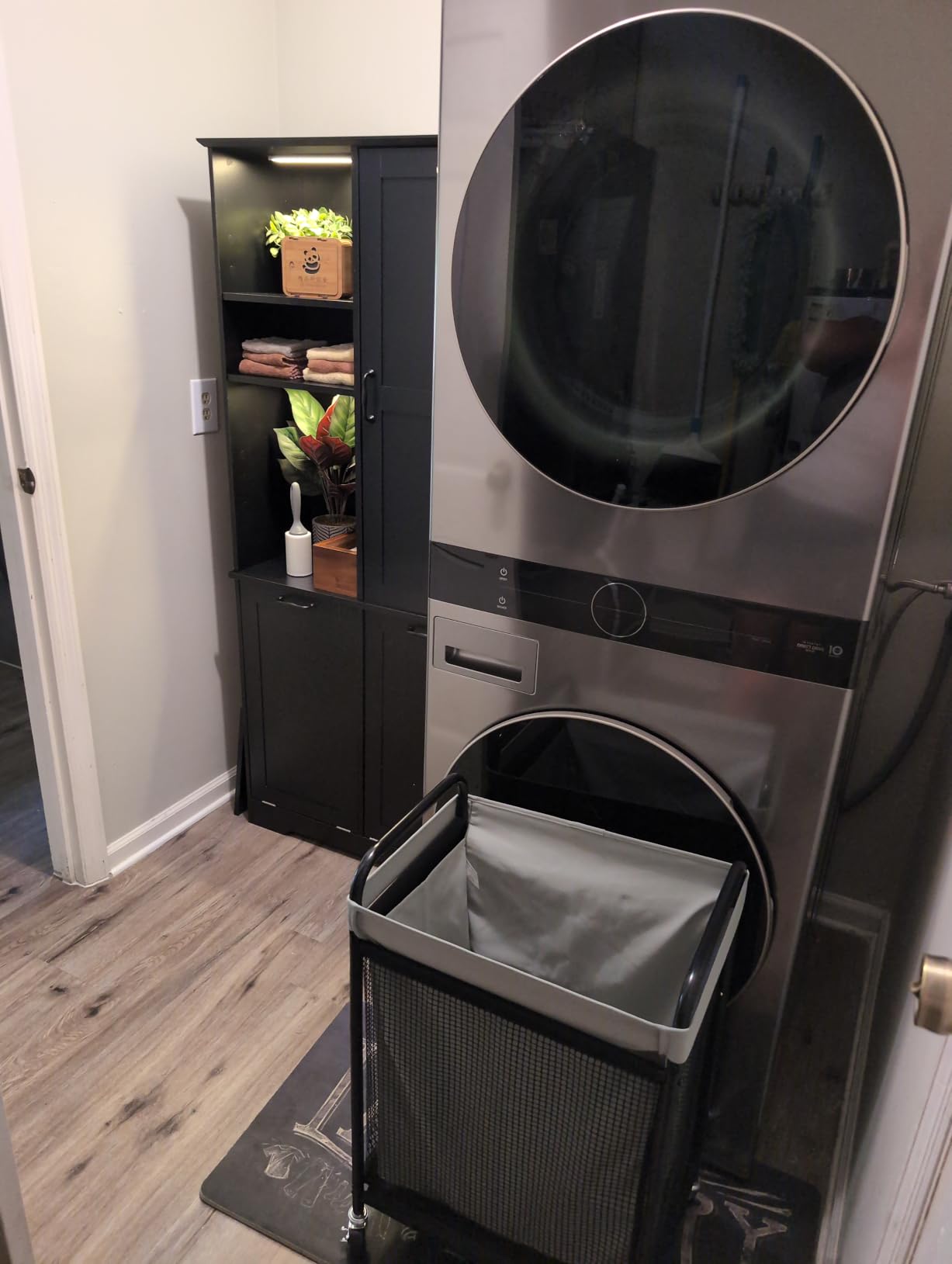 STO STO Laundry Hamper 3 Section, 120L Rolling Laundry Sorter Cart with Removable and Washable Liner Bag, Clothes Hamper with Wheels and Metal Handle for Laundry Room and Bedroom customer photo 2