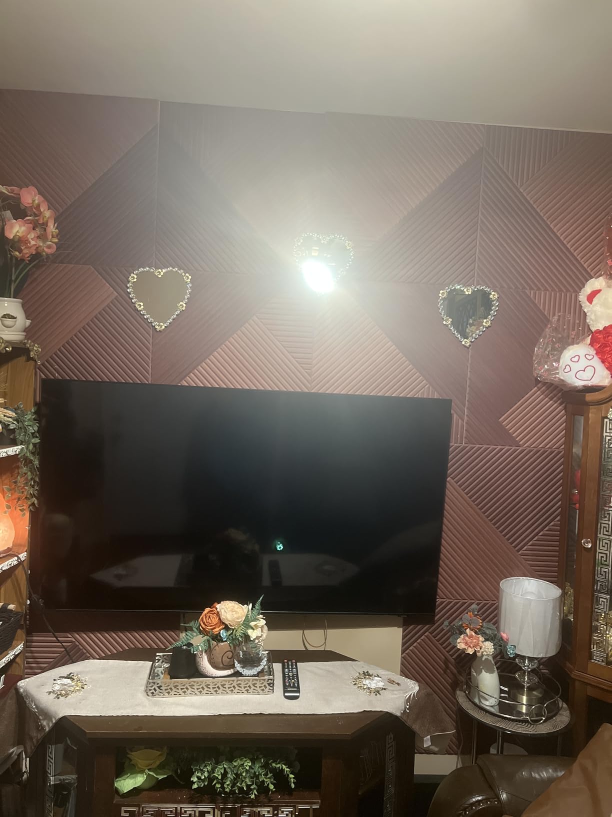 BUBOS 6-Pack Acoustic Panels, Wood Grain Sound Absorbing Panels, 23.6x23.6 customer photo 2