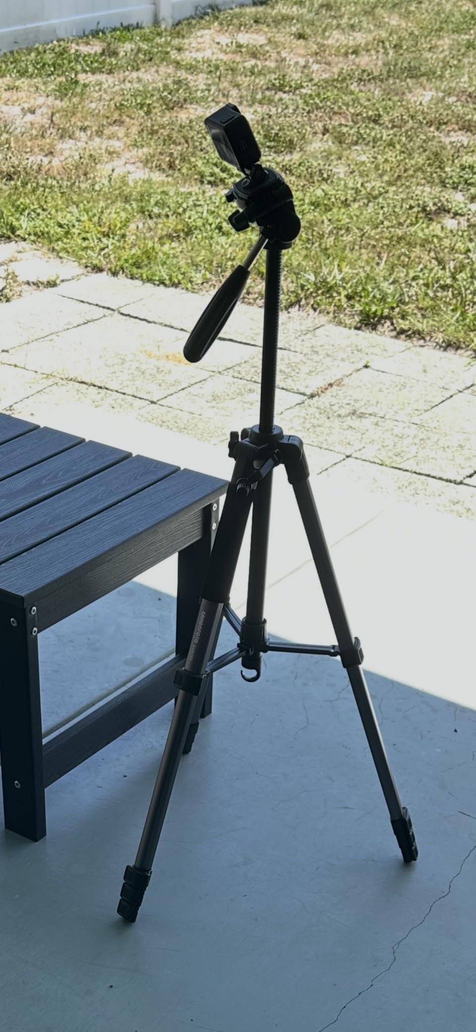 CAMBOFOTO 74″ Camera Tripod, Phone Tripod for iPhone Lightweight Tripod customer photo 1