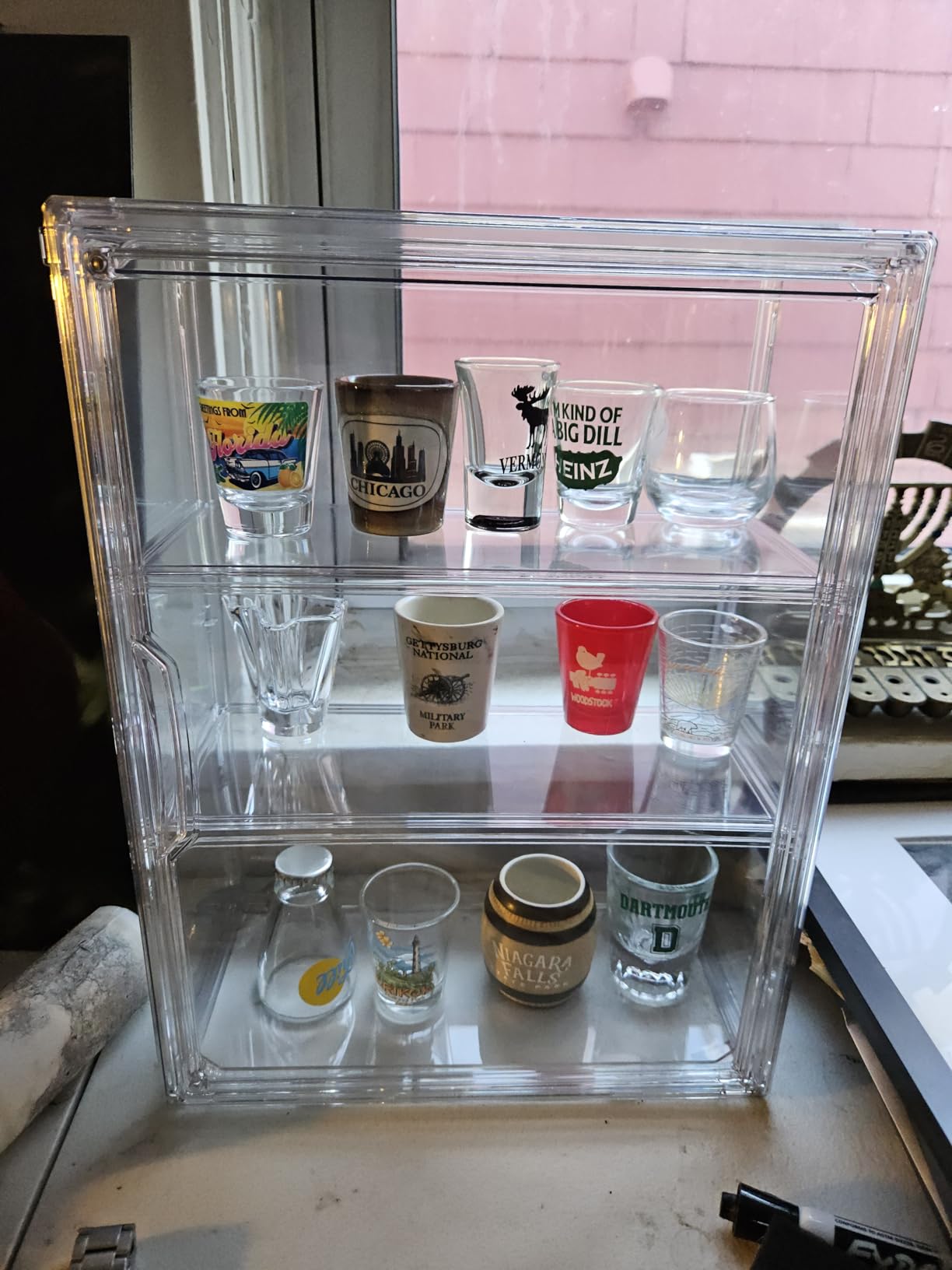 BOHOIDEE 3 Tiers Clear Display Case for Figures, Acrylic Storage Organizers customer photo 2