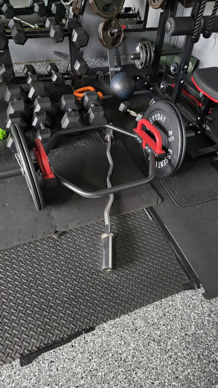 Hex Trap Bar 2-Inch Olympic Weightlifting Barbell,48.6