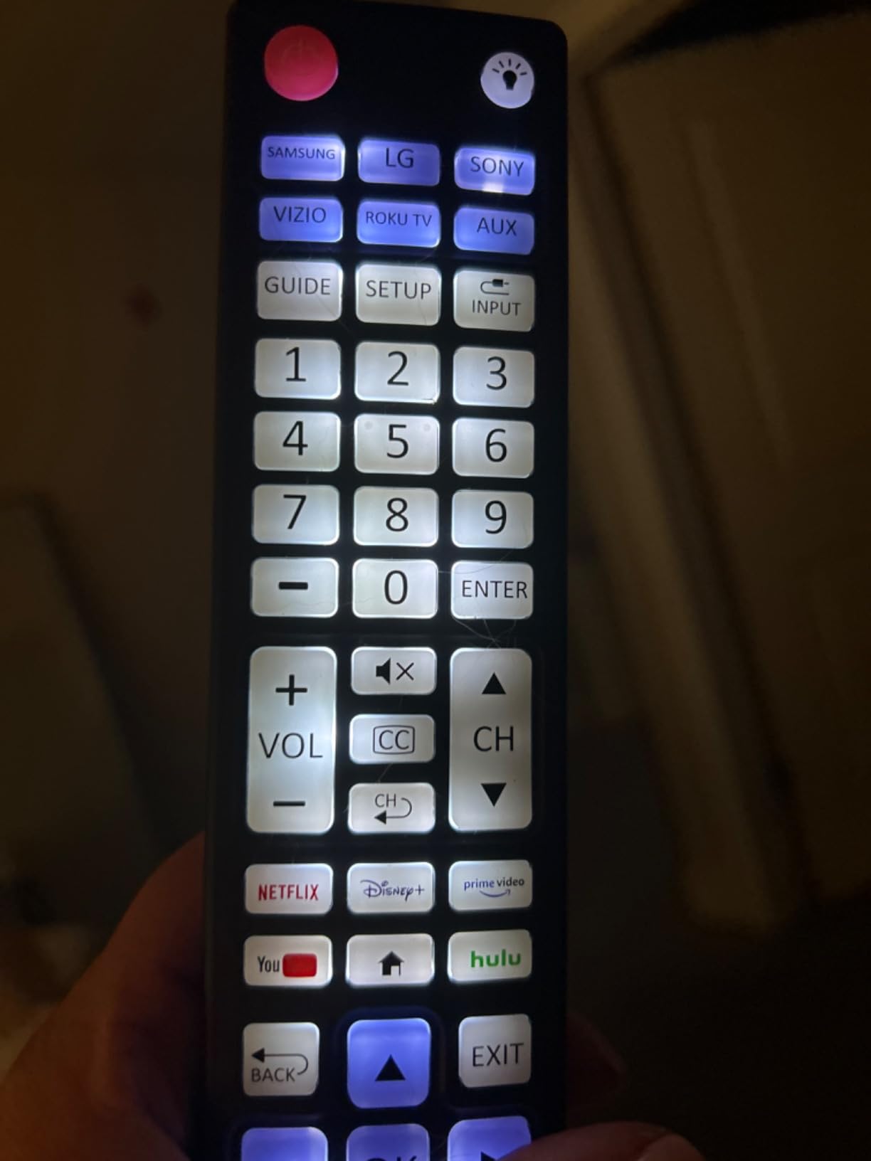 UltraPro Backlit OneTouch Universal Remote Control, Replacement TV Remote customer photo 2