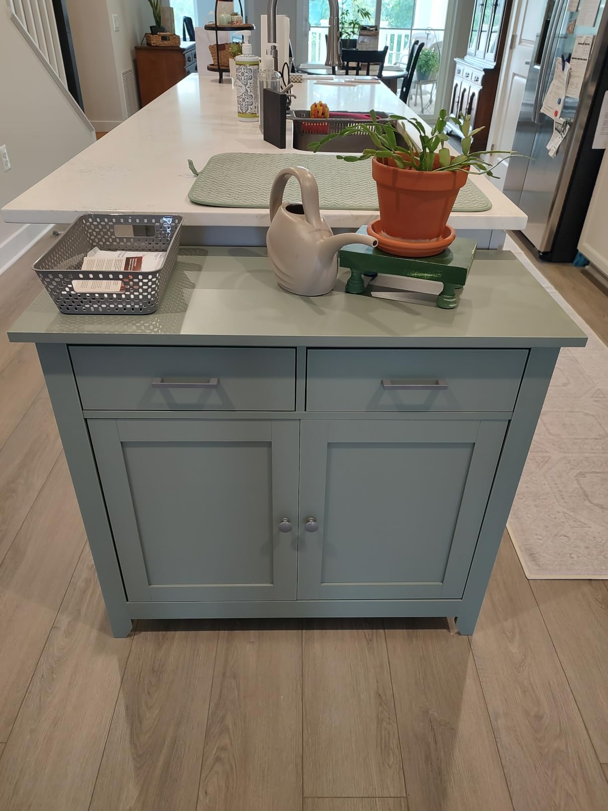HORSTORS Farmhouse Kitchen Storage Cabinet, Small Buffet, Coffee Bar, Black customer photo 2