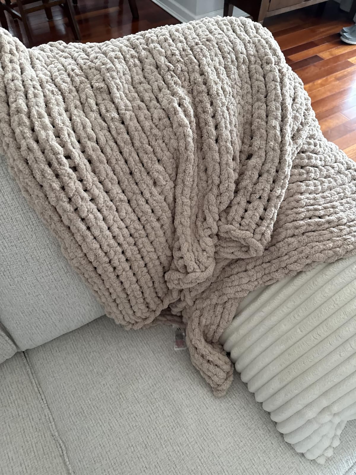 Chenille Chunky Knit Throw Blanket for Couch 50