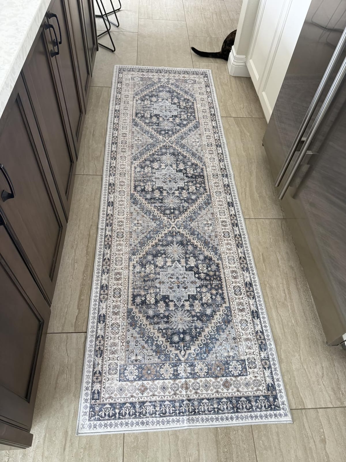 Runner Rug 2x8 Runners for Hallways Vintage Washable Rugs, Orange customer photo 2
