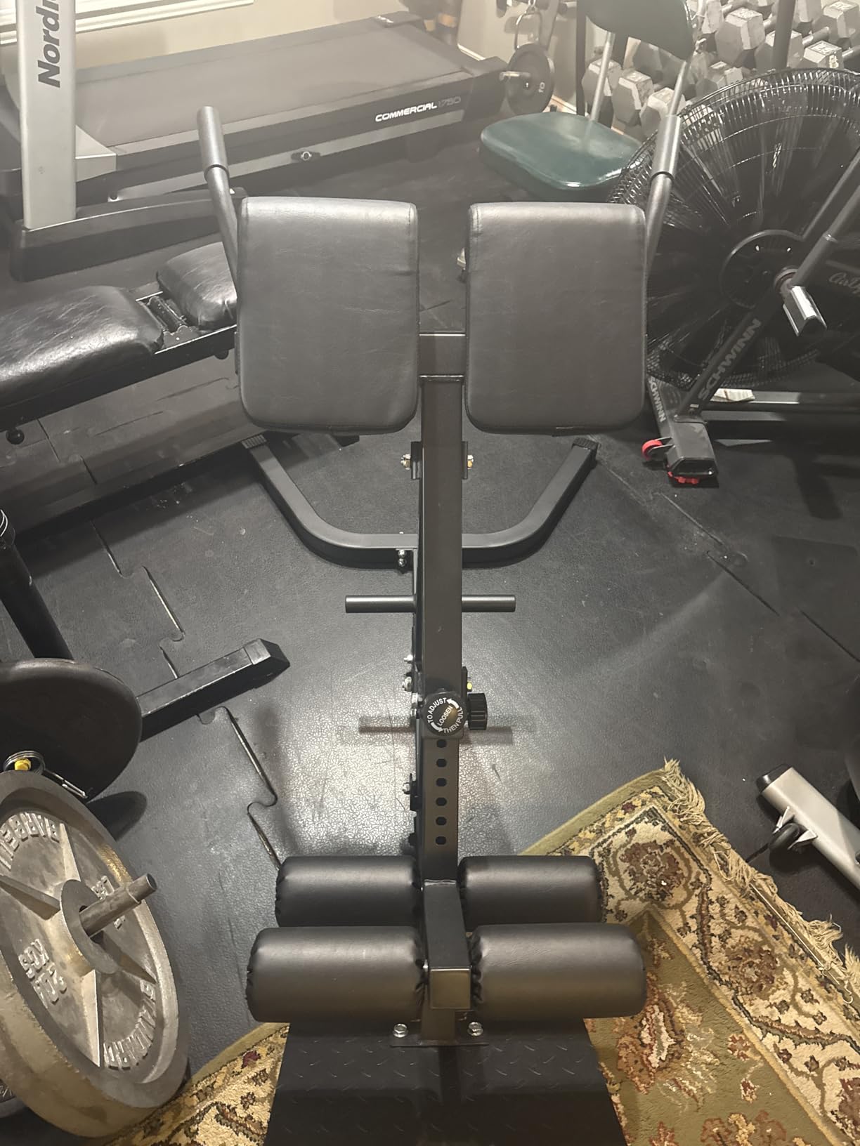 LIONSCOOL Heavy-Duty Adjustable Roman Chair (BLACK, 45°-180° Bench) customer photo 2