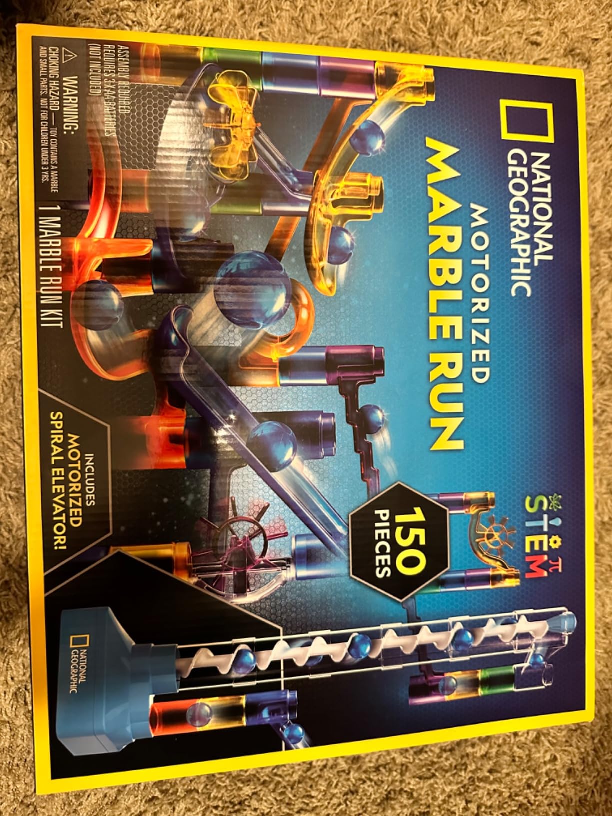 National Geographic Motorized Marble Run 150-Piece Building Set for Kids customer photo 1