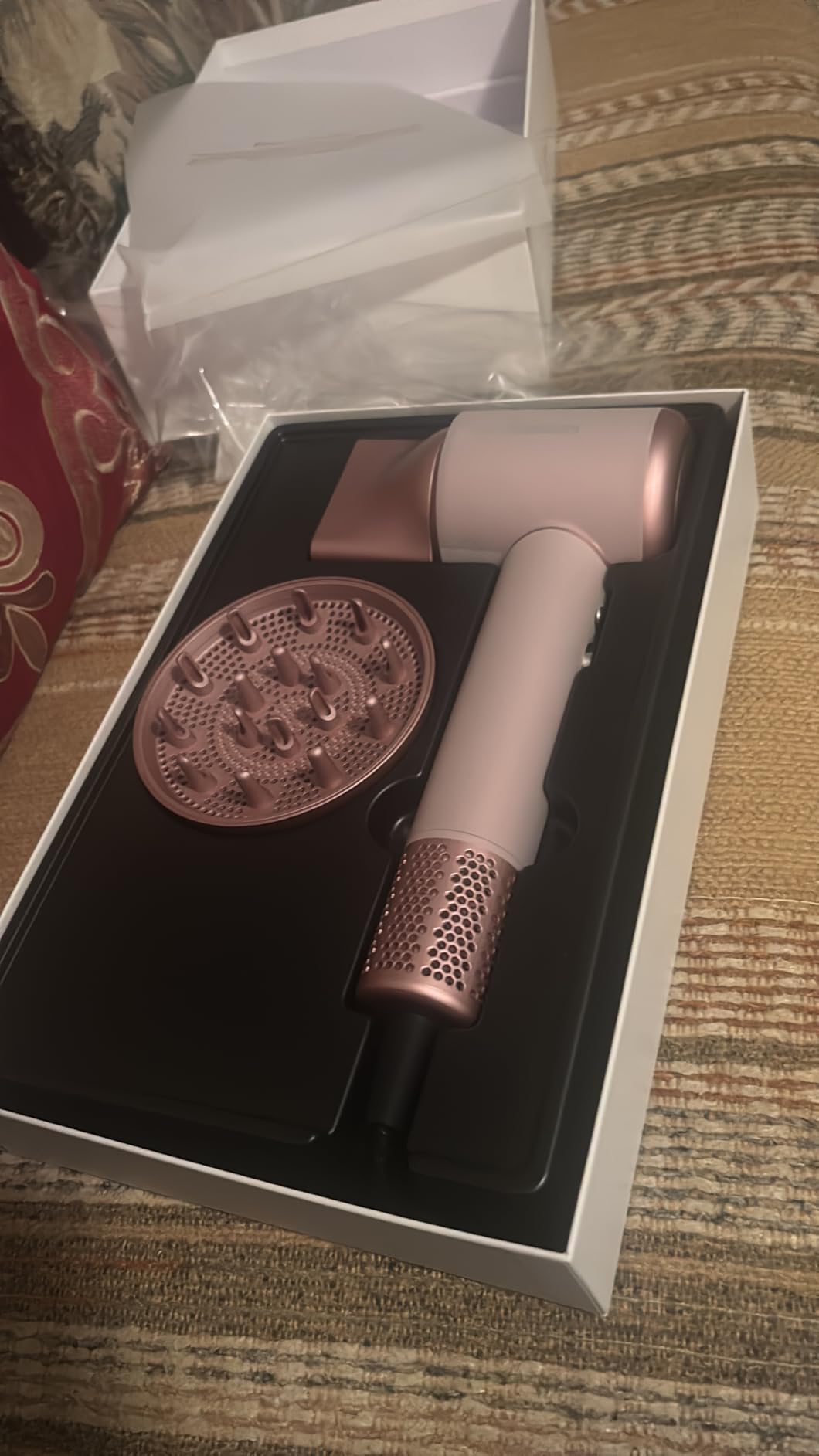 Hair Dryer, High-Speed Ionic Low Noise Blow Dryer with Brushless Motor for Fast Drying, Thermo-Control Quiet Compact Hair Blow Dryer with Magnetic Diffuser for Curly Hair for Home Travel Salon customer photo 1