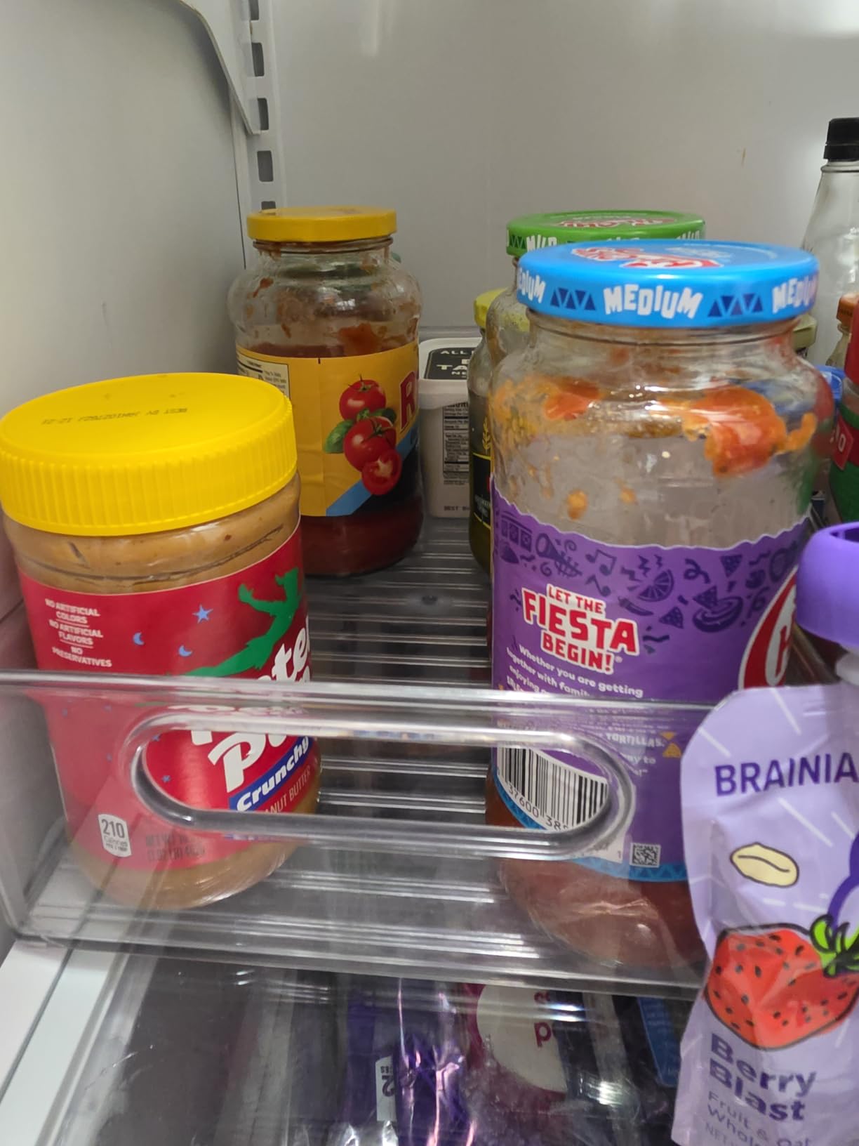 Heyuzb 8 PACK Freezer Organizer Bins Fridge Organizers and Storage Stackable Refrigerator Organizers Bins with Side Handles Clear Storage Bins for Pantry, Under Sink, Kitchen Cabinet customer photo 2