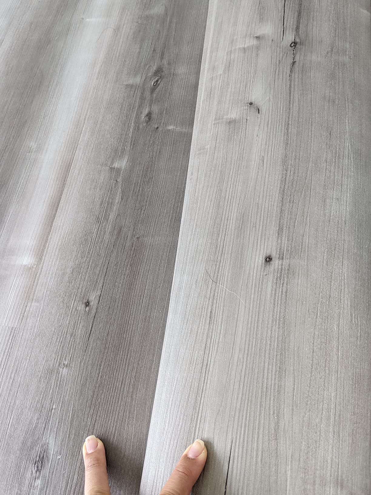 Peel and Stick Floor Tile Wood Plank Look, Self-Adheisve Vinyl Flooring customer photo 2