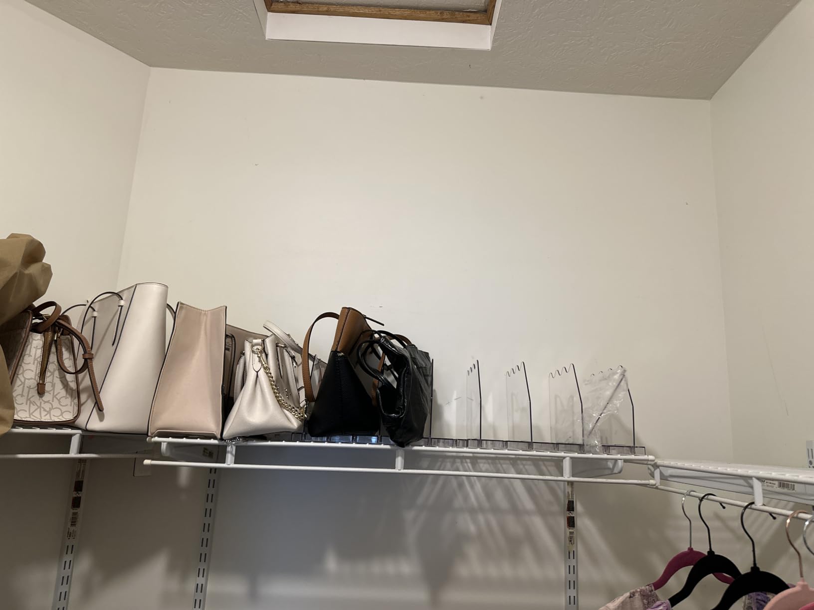 Ronlap Purse Storage Organizer for Closet Clear Shelf Dividers Rack, 2 Pack customer photo 1