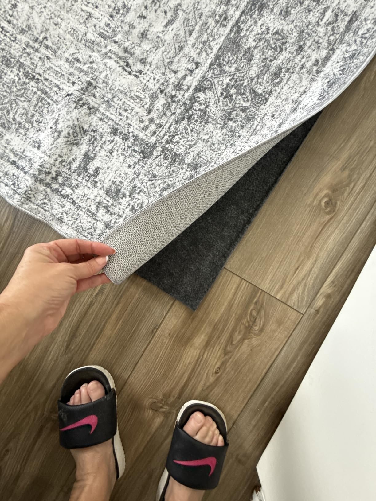 Soalmost 5x7 Area Rugs Beige Low Pile Washable Trendy Faded Style Rug customer photo 1