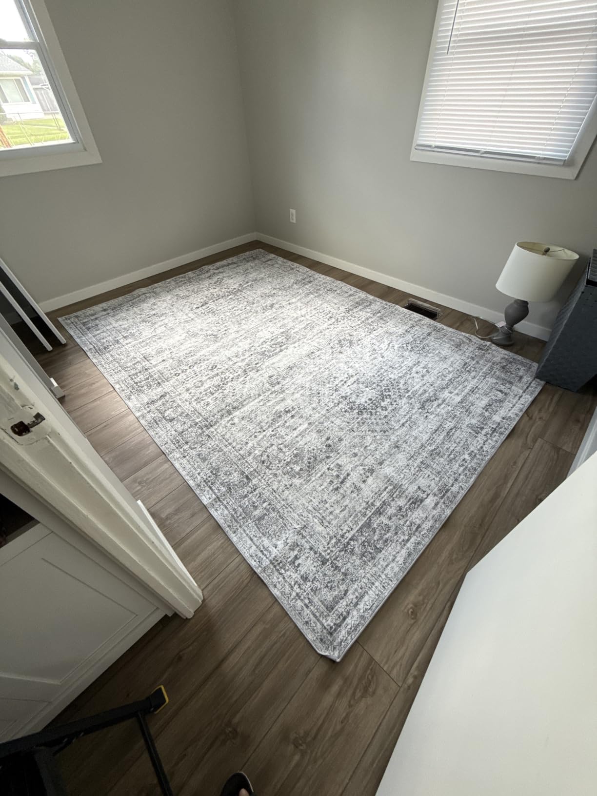 Soalmost 5x7 Area Rugs Beige Low Pile Washable Trendy Faded Style Rug customer photo 2