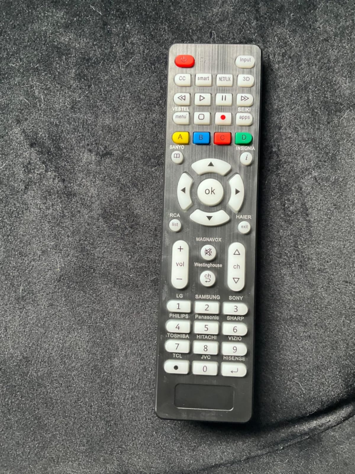 Universal TV Remote for Sanyo, Philips, Toshiba, Hitachi, Insignia, Samsung, LG, Sony, Sharp, Vizio, JVC, TCL, Hisense, Vestel, Seiki, Magnavox, Haier, Panasonic, Backlit Universal Remote Control customer photo 2