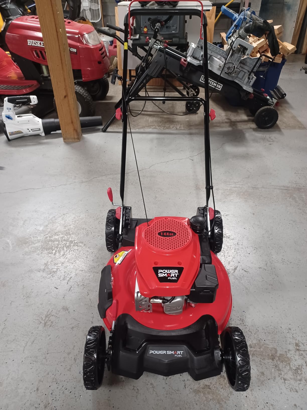 PowerSmart 21-Inch Gas Lawn Mower, 144cc 4-Cycle OHV Engine, Push Mower with Mulching & Side-Discharge, 6 Cutting Heights customer photo 1
