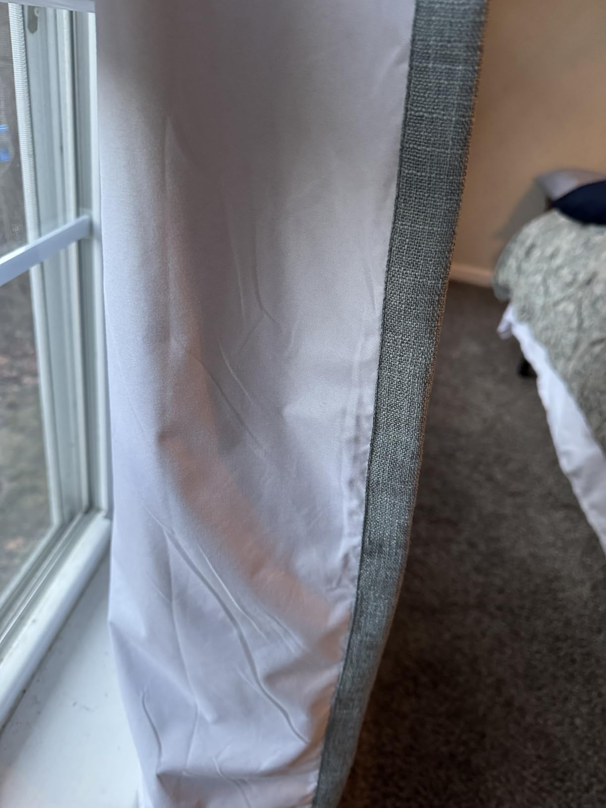 WEST LAKE 102 Inches Long Dusty Blue Bailey Pinch Pleat Full Blackout Curtains with Liners,Linen Textured Drapes for Modern Bedroom Living Room,Thermal Insulating Backtab Window Treatment,40