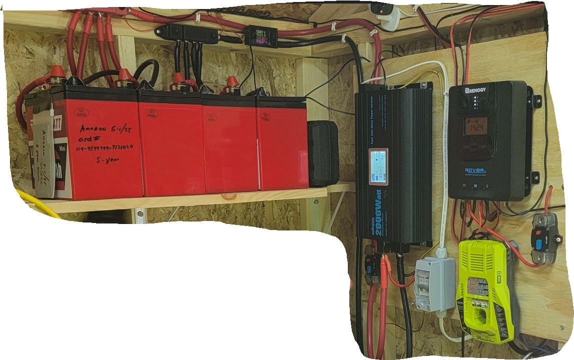 2000 Watt Pure Sine Wave Power Inverter 2000W 12V DC to 120 V AC Lithium Battery Compatible for RVs Off Grid Solar Boat Camper Starlinks System with 20Amps Hardwire Block and USB-C PD30W by GIANDEL customer photo 2