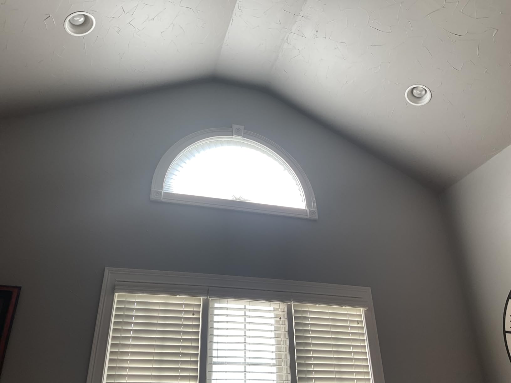 Arch Window Shade Half Circle Arched Stick on Cut to Size Half Moon Blinds customer photo 1