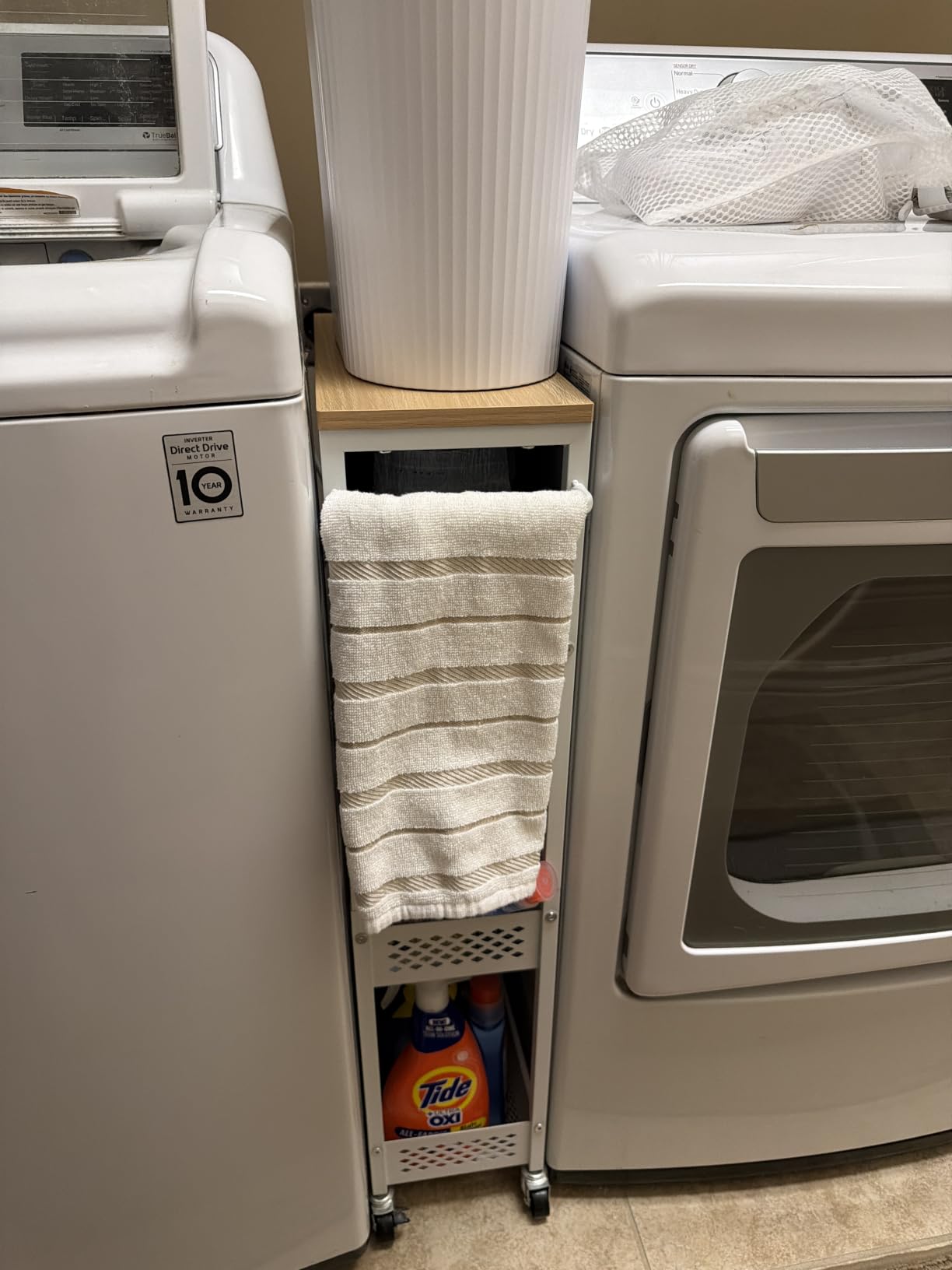 OKZEST Slim Laundry Room Organization Cart with Upgraded Metal Hub Casters customer photo 1